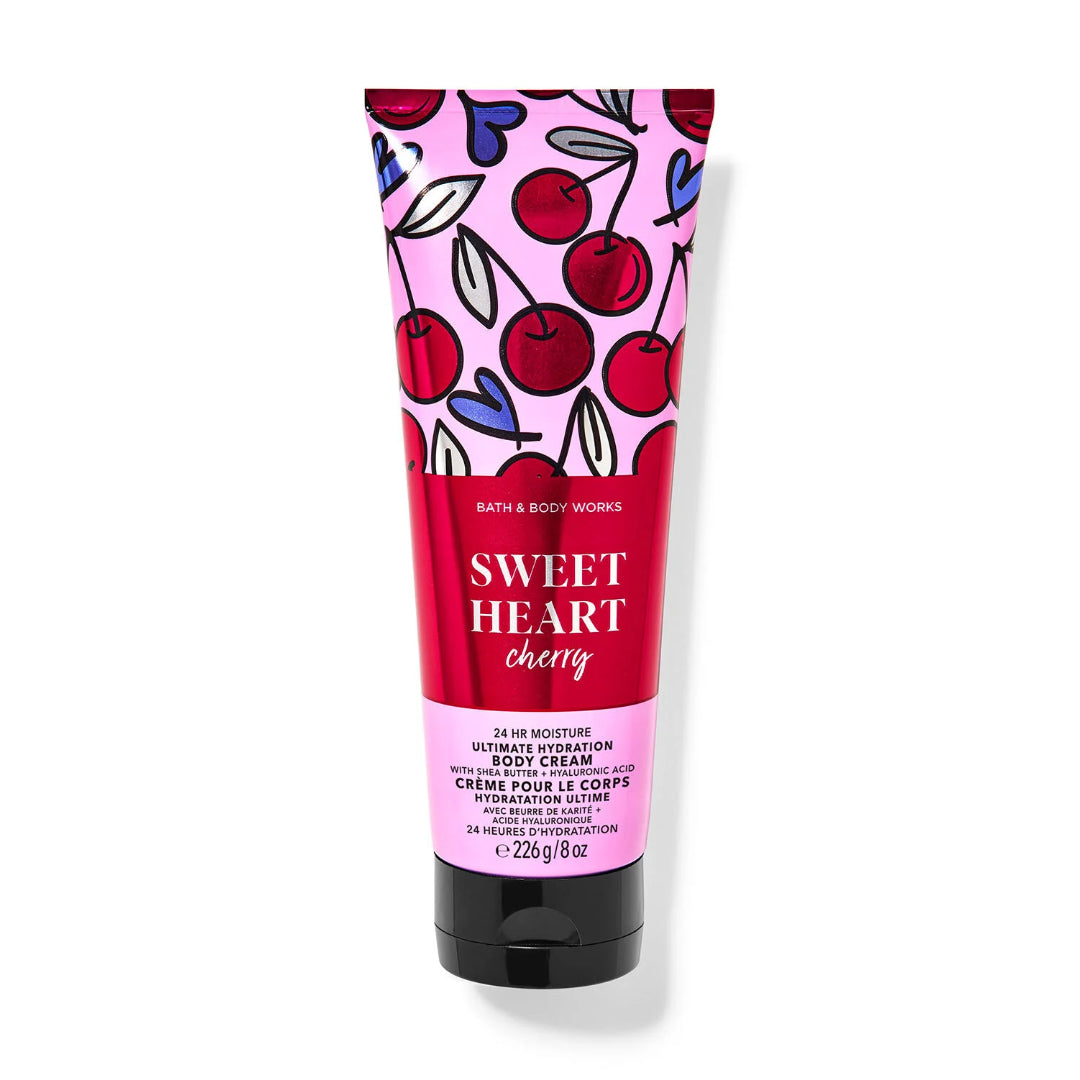 Bath And Body Works Ultimate Hydration Body Cream 226g - Sweet Heart Cherry - Medaid International