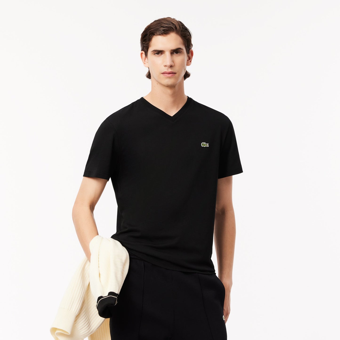 Lacoste v-neck cotton t-shirt th5077 031 - Lebanon - Medaid