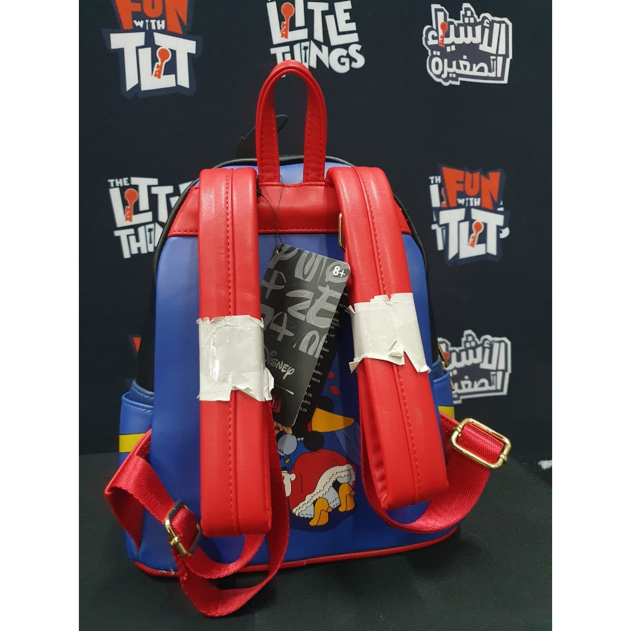 LOUNGEFLY! LEATHER: DISNEY BRAVE LITTLE TAILOR MICKEY COSPLAY MINI BACKPACK (Faded Paint) - Medaid International