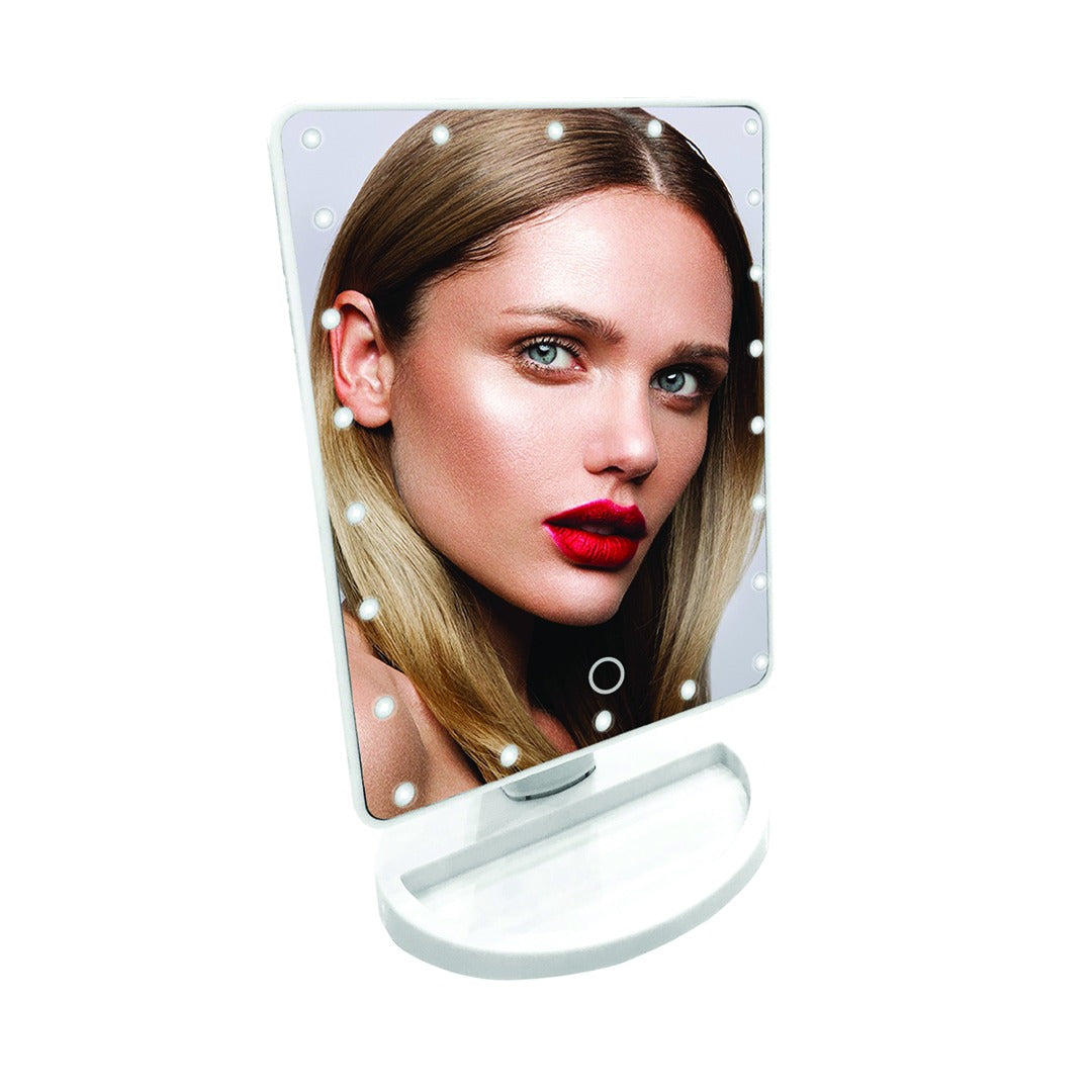 Westinghouse Battery Operated LED Mirror for Makeup with 360¡ Rotation White - WH1115 - Medaid