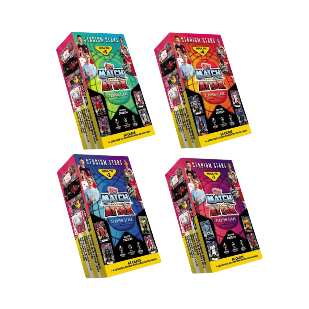 Topps Match Attax 2024/25 - Mega Tin (Assorted) By Topps ( 1 Random ) - Medaid International