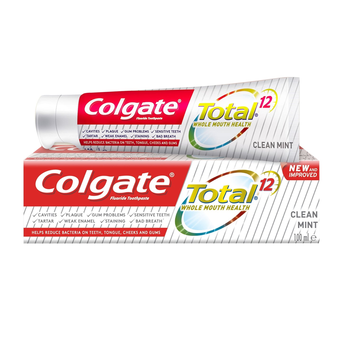 Colgate Total 12 Whole Mouth Health Toothpaste - Clean Mint - Medaid