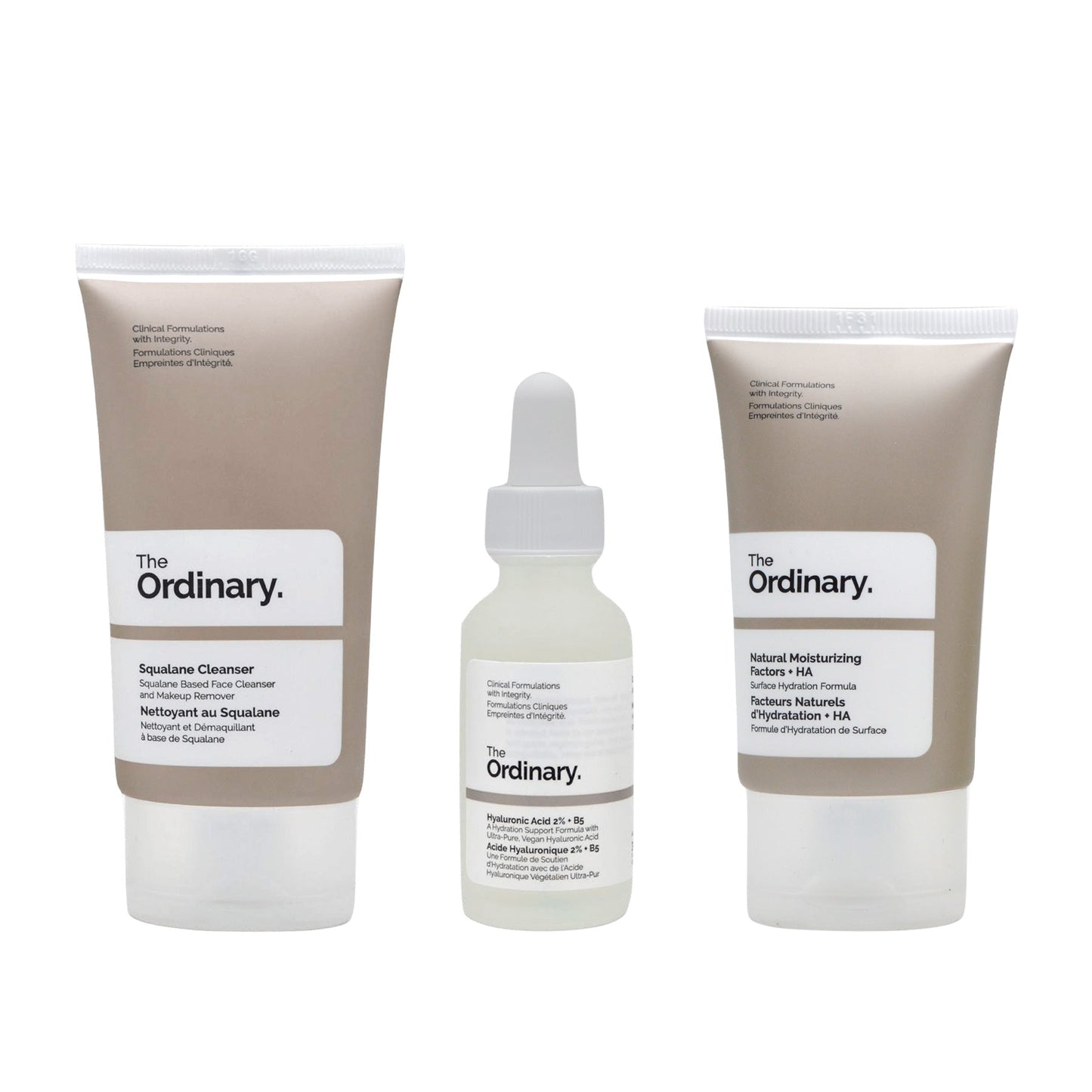 The Ordinary The Daily Set, Daily Skincare Routine with Squalane Cleanser, Hyaluronic Acid 2% + B5, and Natural Moisturizing Factors + HA | Skin Care Set - Medaid International