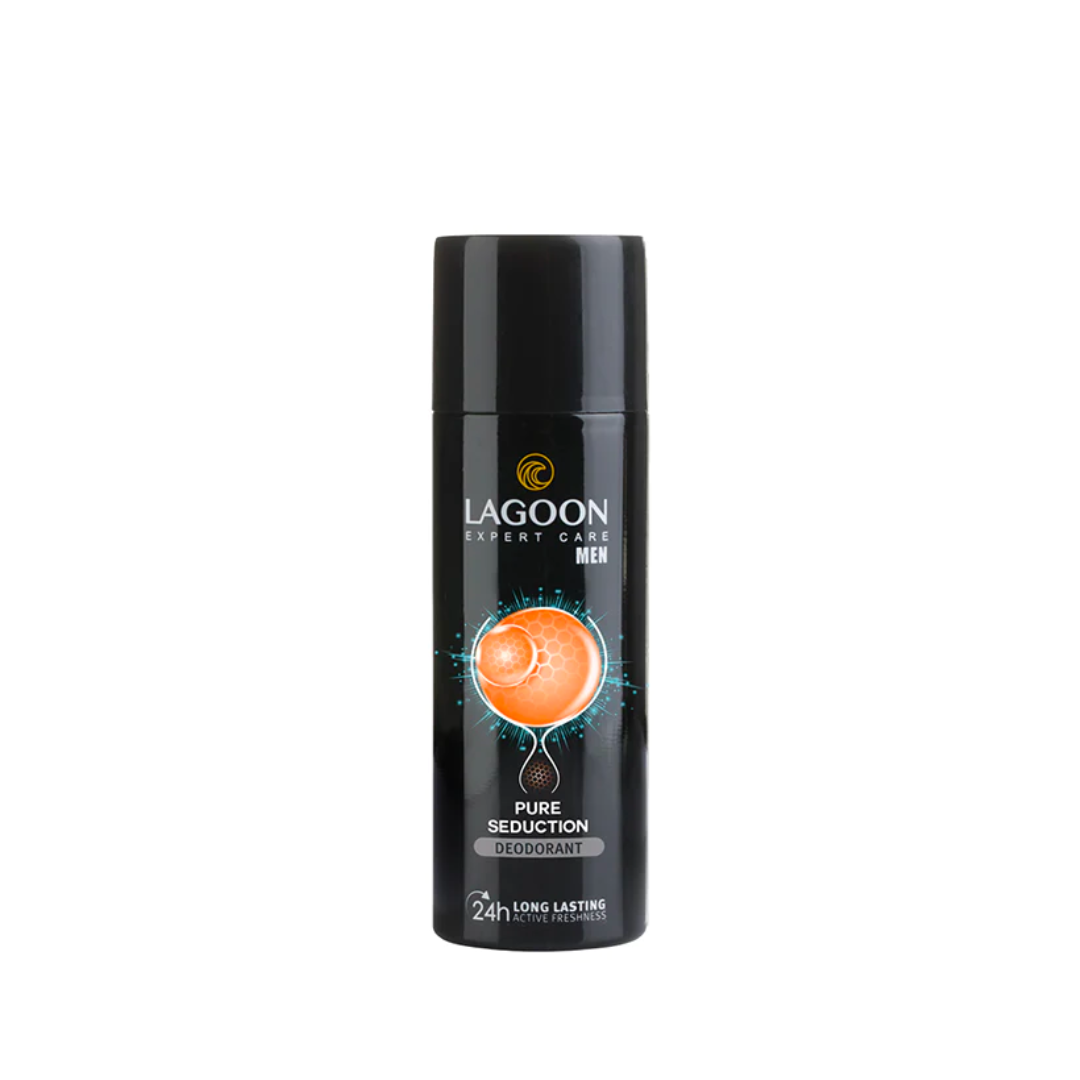 Lagoon Deodorant Spray For Men 150ml + 50ml For Free - Pure Seduction - Medaid