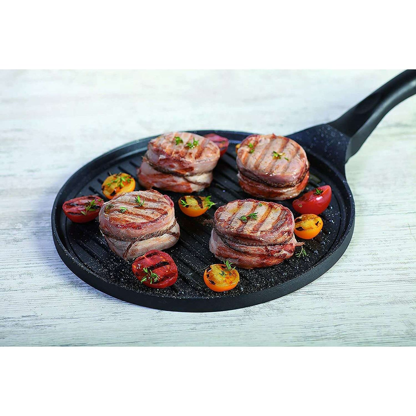 Premium Black Frying Pan with Multi-Function Grill 26 cm - Medaid International