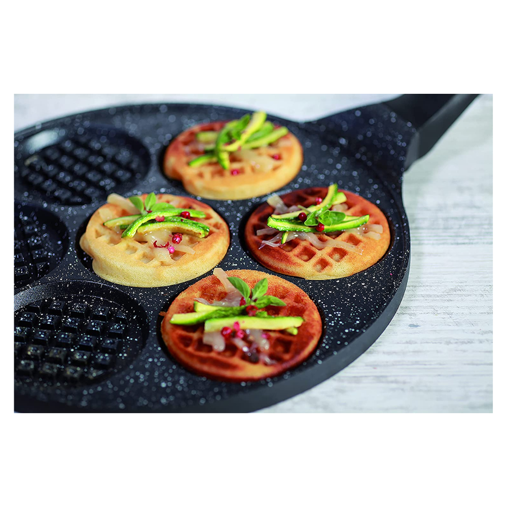 Premium Black Multifunctional Waffel Pan 26 cm - Medaid International