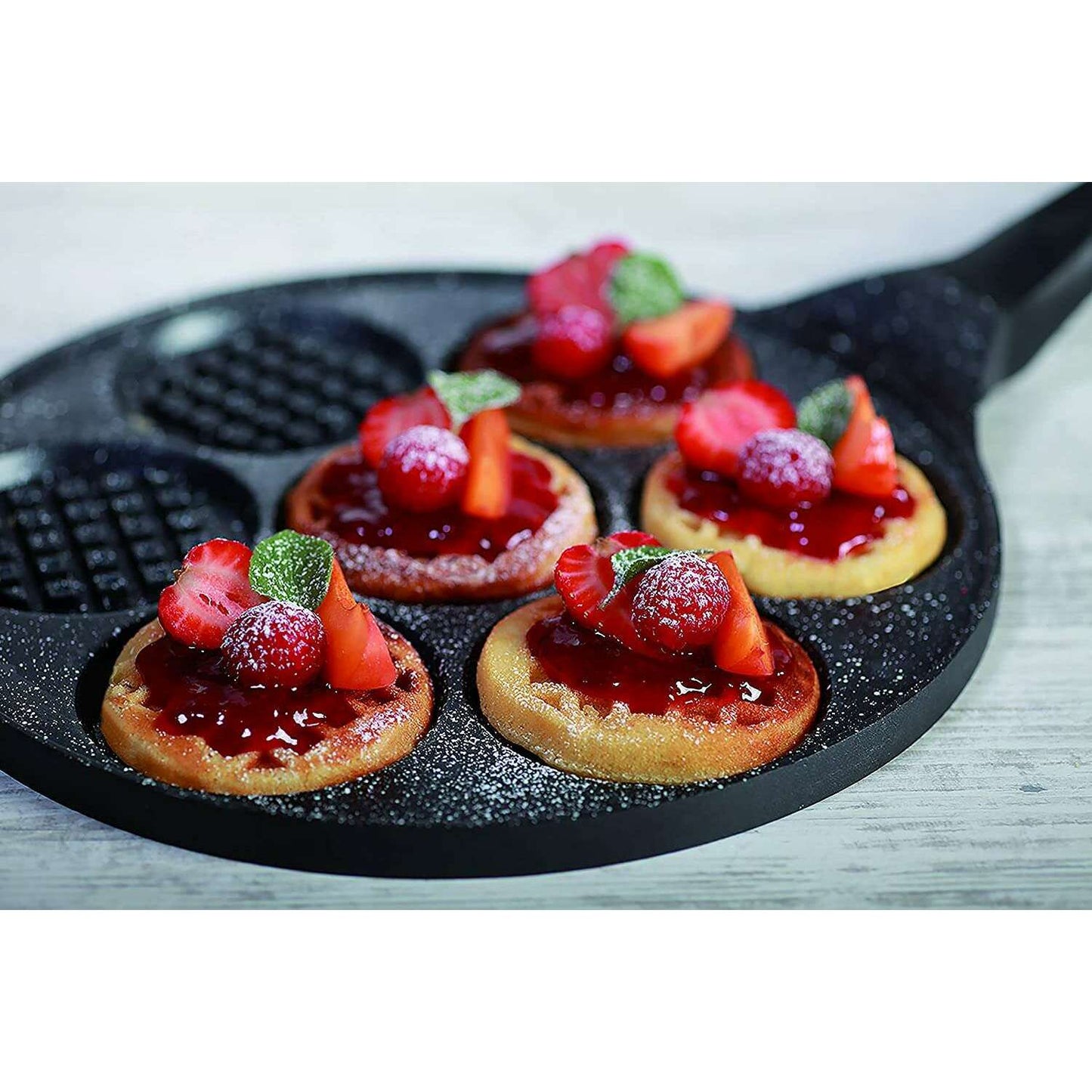 Premium Black Multifunctional Waffel Pan 26 cm - Medaid International