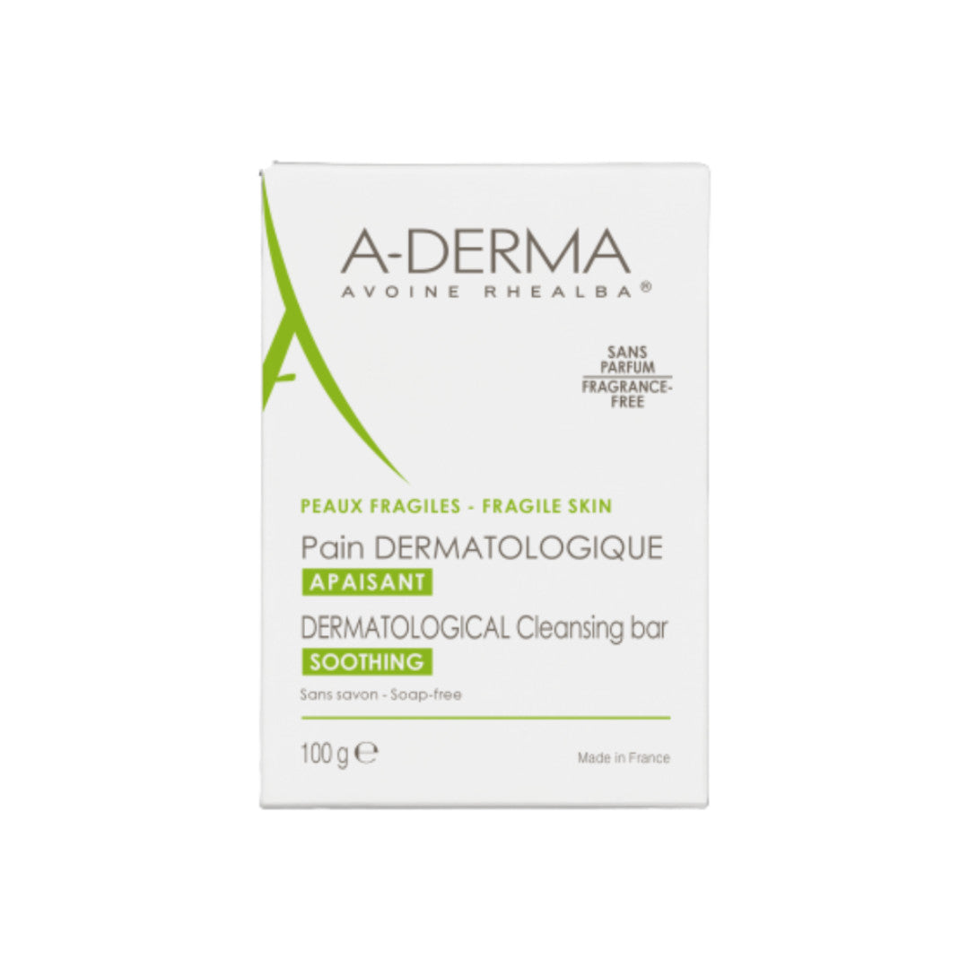 A-Derma Dermatological Bread Oat Milk Soothing Cleansing Bar - Medaid