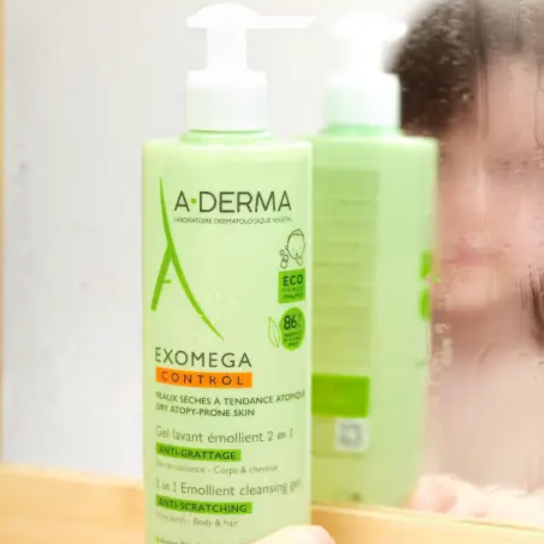 A-Derma Exomega Control Gel 2In1 For Eczema Prone Skin 500ml - Medaid