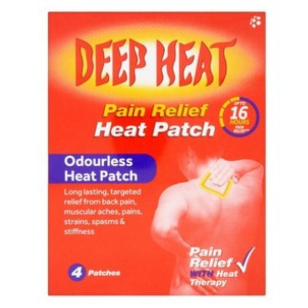 Deep Heat - Pain relief Heat Patch Pack of 4 - Medaid International