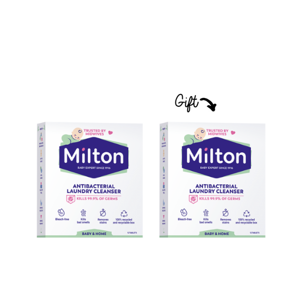 x 2 Milton Antibacterial Laundry Tablets - Medaid International