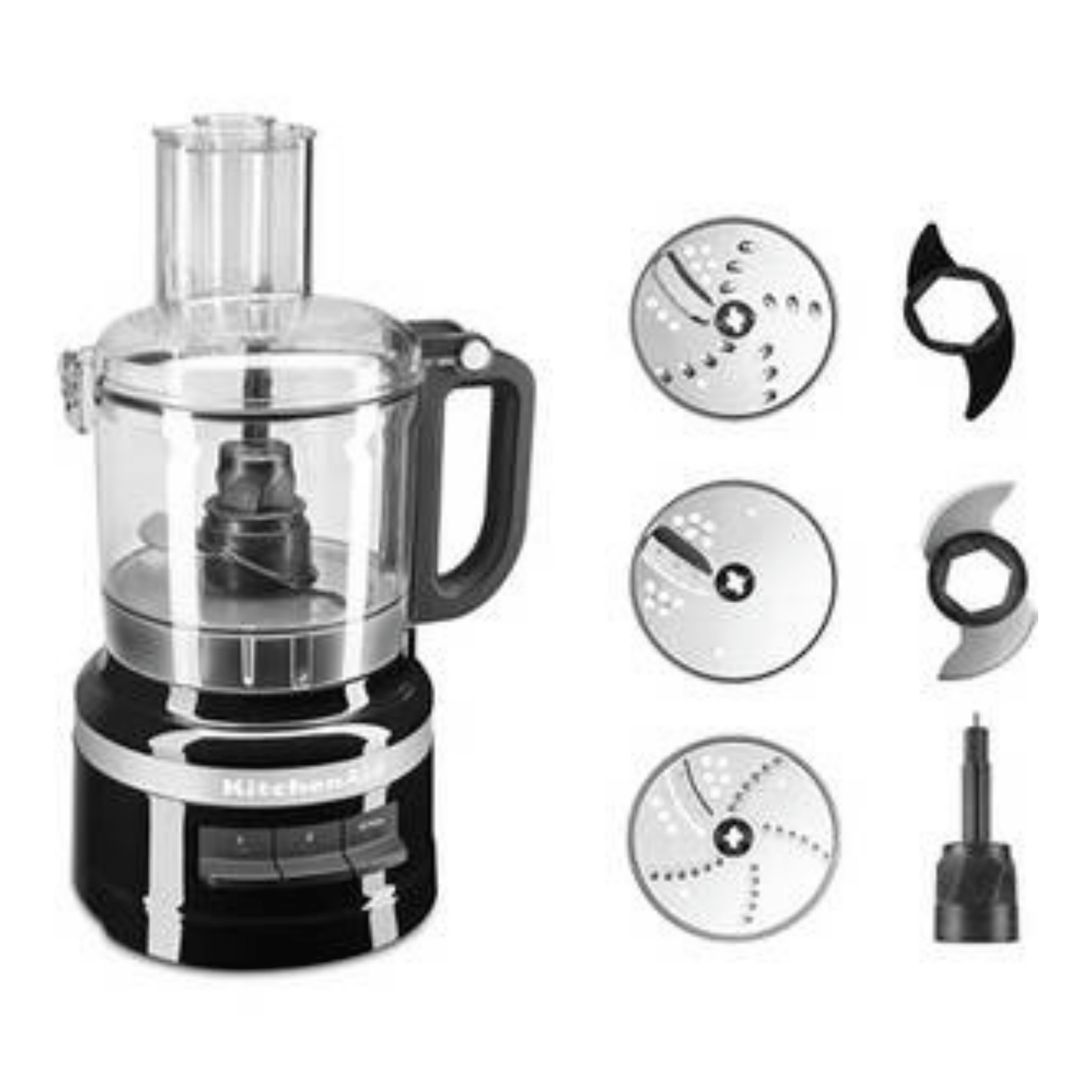 2.1L Food Processor, Onyx Black - Medaid International