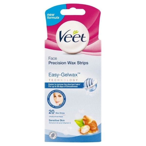 Veet - Face Easy Grip Wax Strips Sensitive 20x - Medaid International