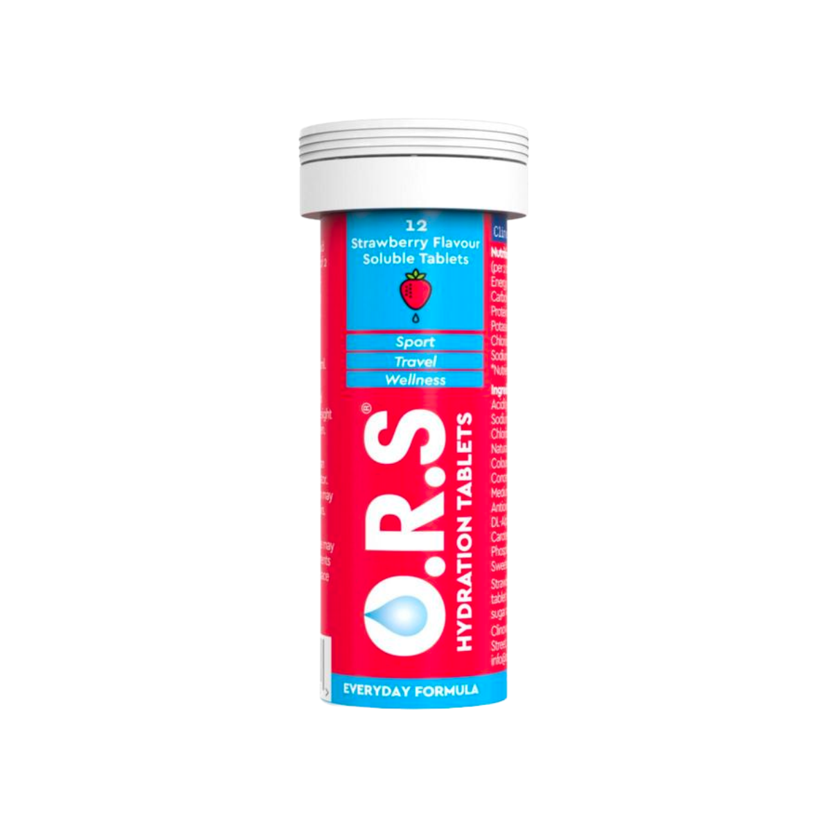O.R.S - Strawberry Hydration 12 Tablets - Medaid International