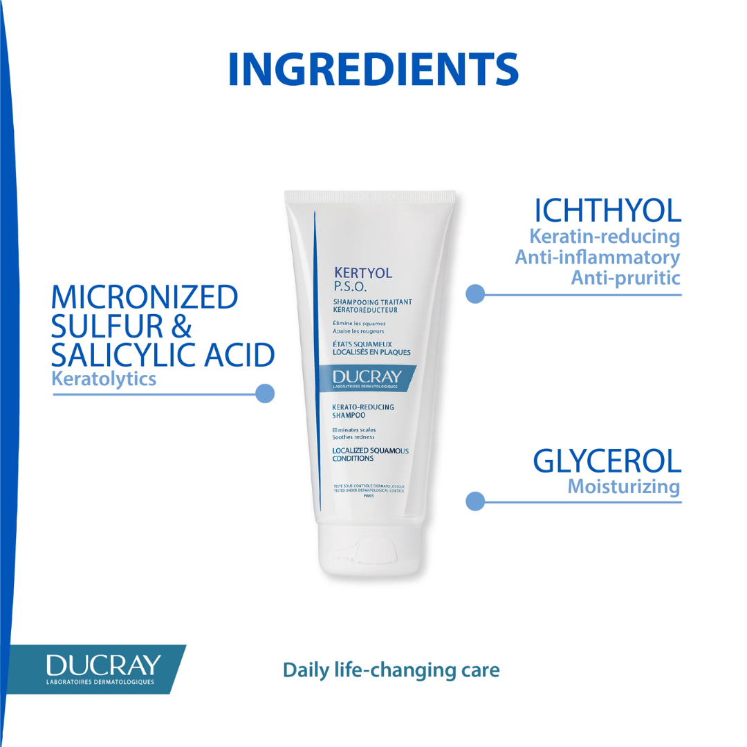 Ducray Kertyol Psoriasis Kerato-Reducing Shampoo 200ml - Medaid International
