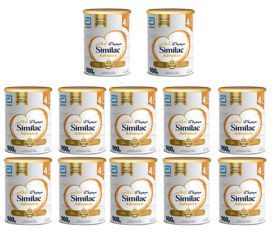 Similac Advance Gold Formula Milk Powder Stage 4 from 3 Years and above 900g (12-Pack) - Medaid International
