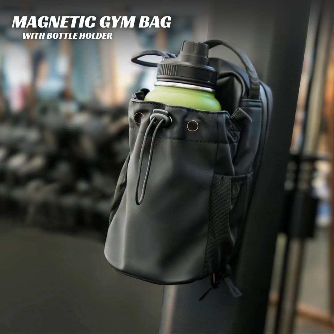Magnetic Gym Bag With Water Bottle Holder - Medaid International