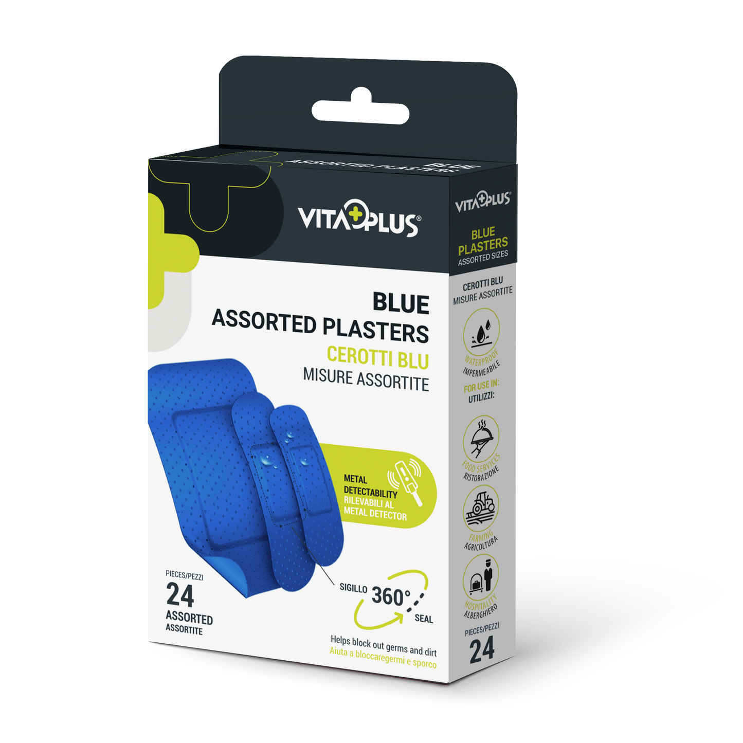 Medinox Vp61411 Blue Plaster Aastd 24'S - Medaid