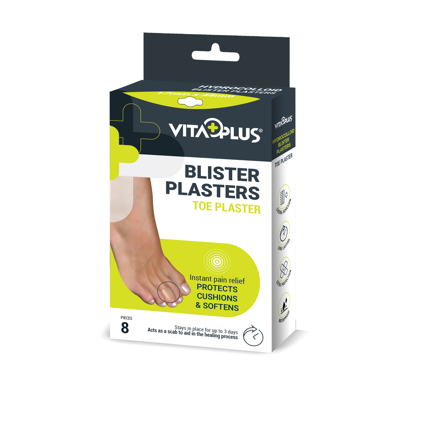 Medinox Vp61544 Hydrocolloid Plaster Blister Toe 8'S - Medaid International