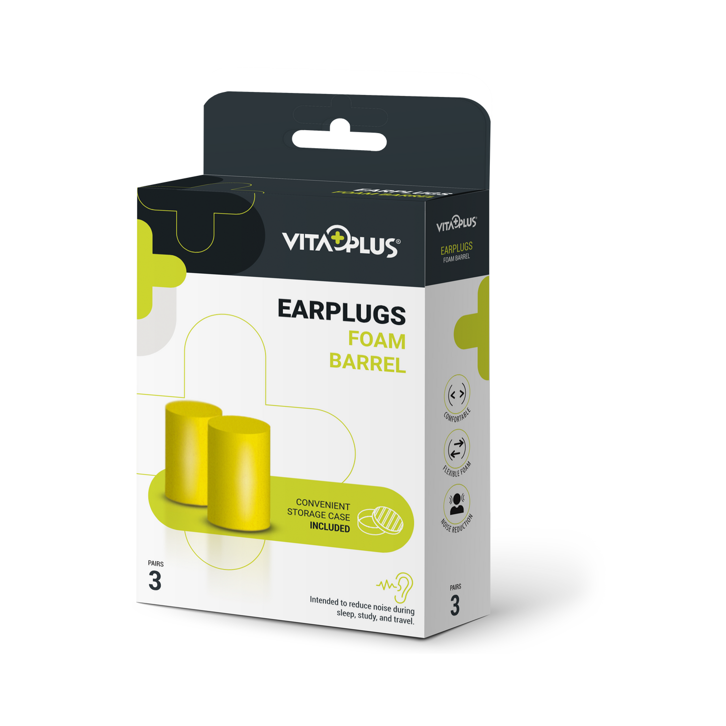 Medinox Vp66051 Earplugs Foam (Barrel) 3 Pairs - Medaid