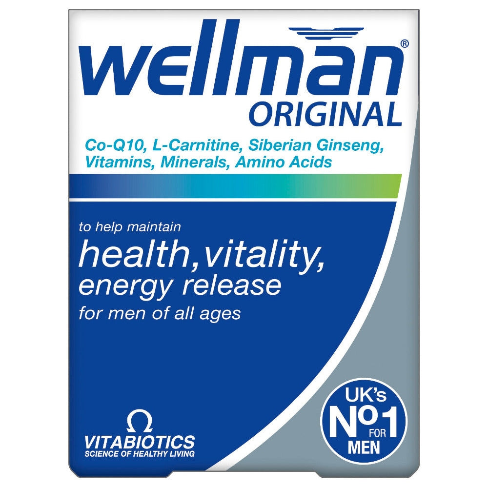 Vitabiotics WellMan Original - 30 Tablets - Medaid International