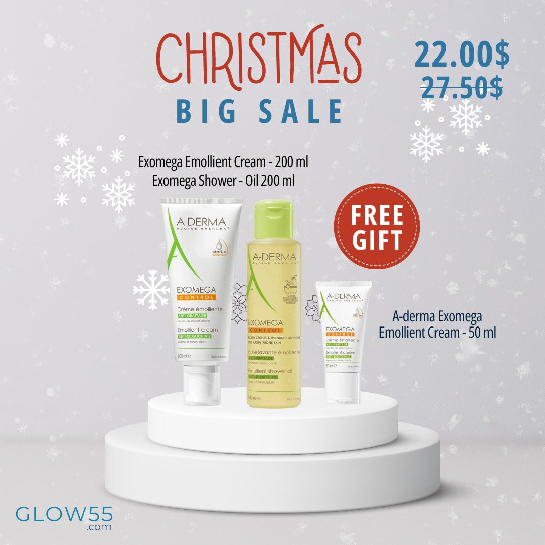 A-Derma Exomega Emollient Cream + shower Oil + Free Emollient Cream - Medaid International