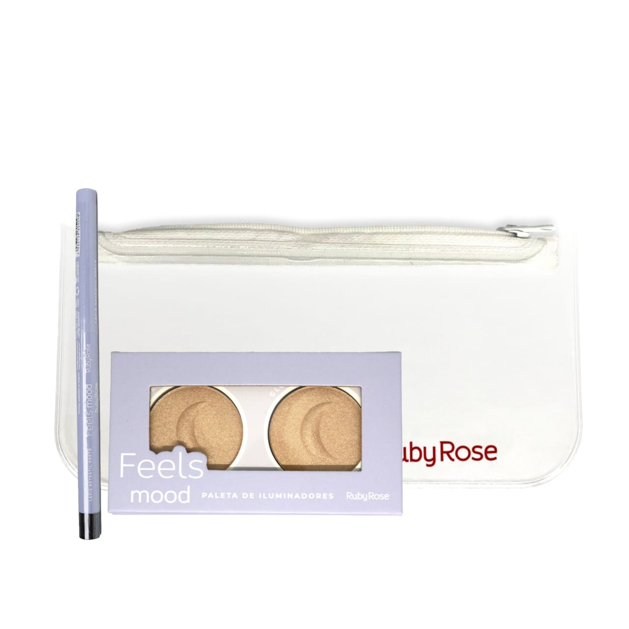 Ruby rose Feels Mood Illuminator Palette (HB-7525-light) + Kajal + FREE POUCH - Medaid International