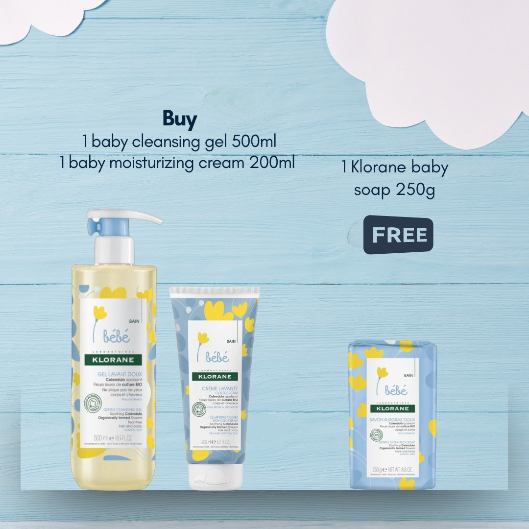 Klorane Buy 1 Cleansing gel & Moisturizing Cream - Medaid International