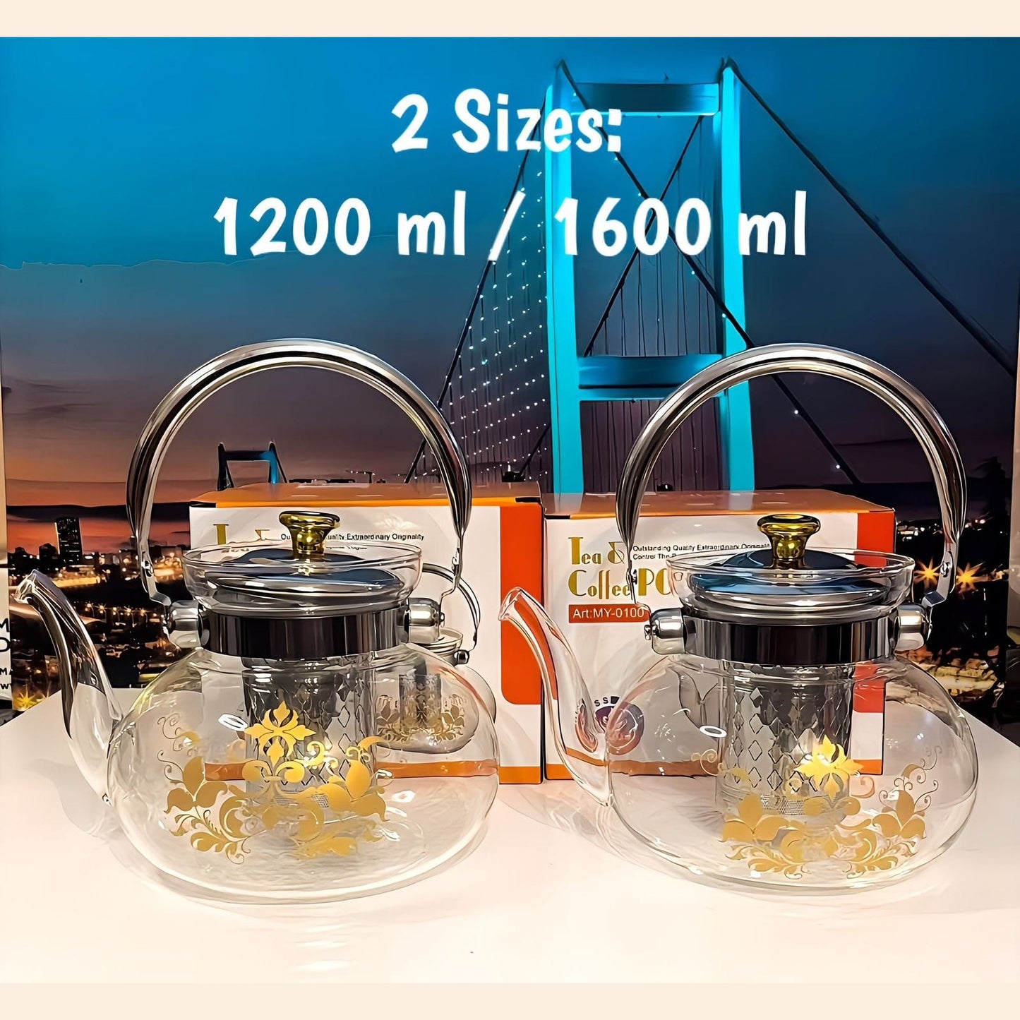 Glass tea pot - Medaid International