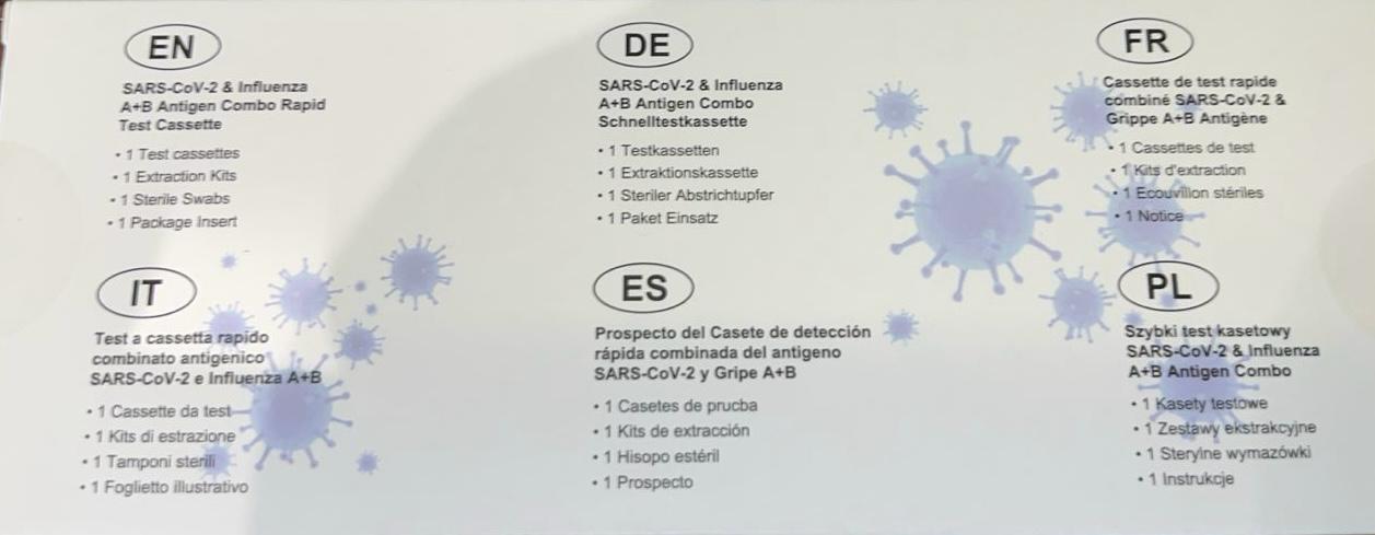 Covid + H1N1 Combo Test Kit Pack - Medaid International