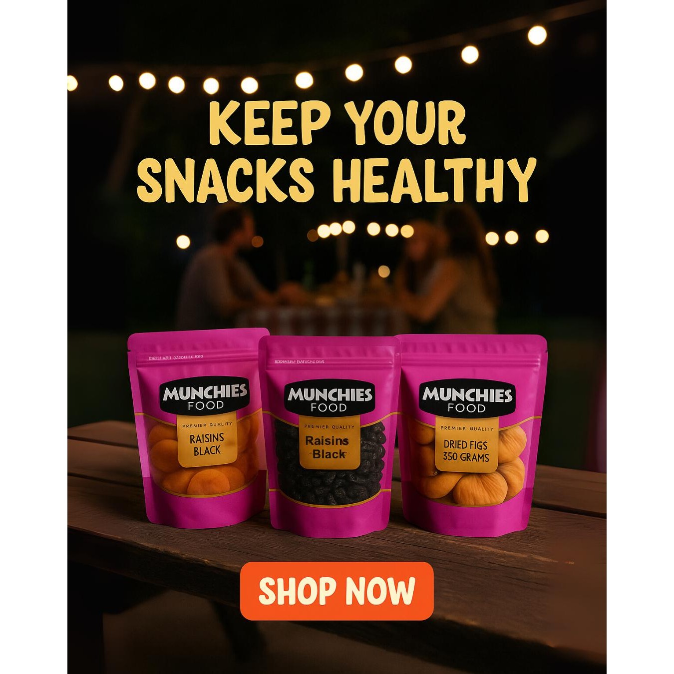 Dried Figs, Munchies Food Brand - High Fiber & Vitamins