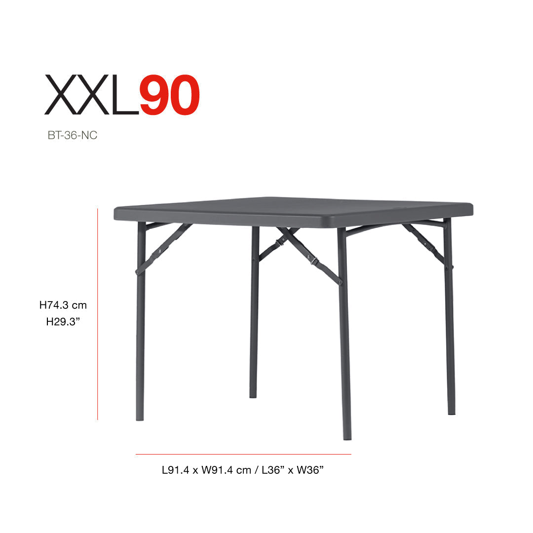 Classic Square Foldable Table XXL90 - Medaid International