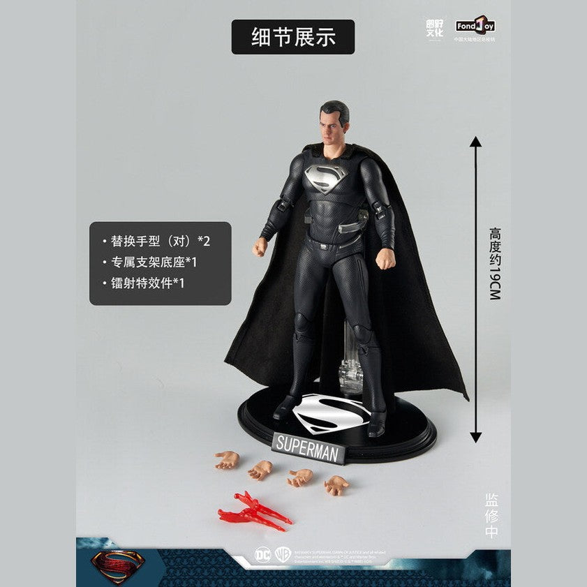 DC Comics Black Superman Articulated Figures by ZD Toys - Medaid International
