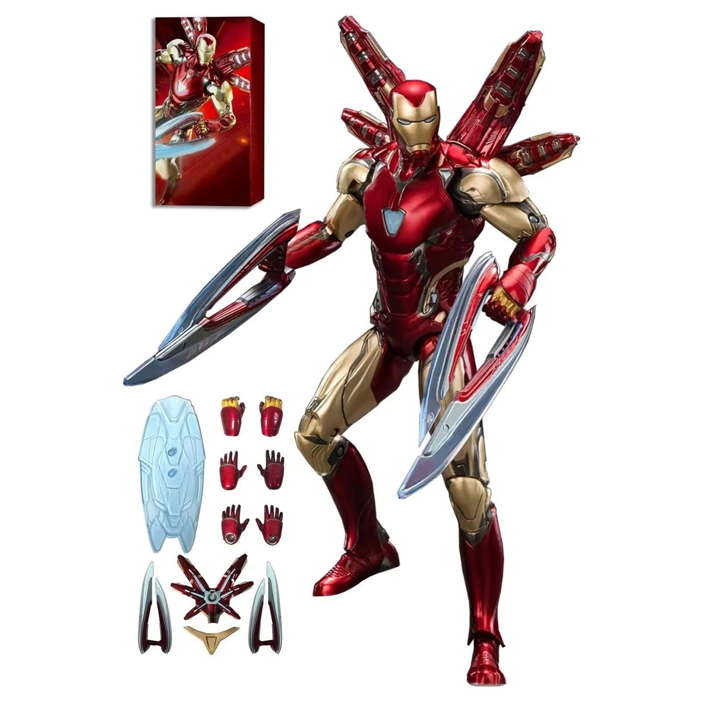 Marvel Version 1.0 Iron Man MK85 Action Figure By ZD Toys - Medaid International