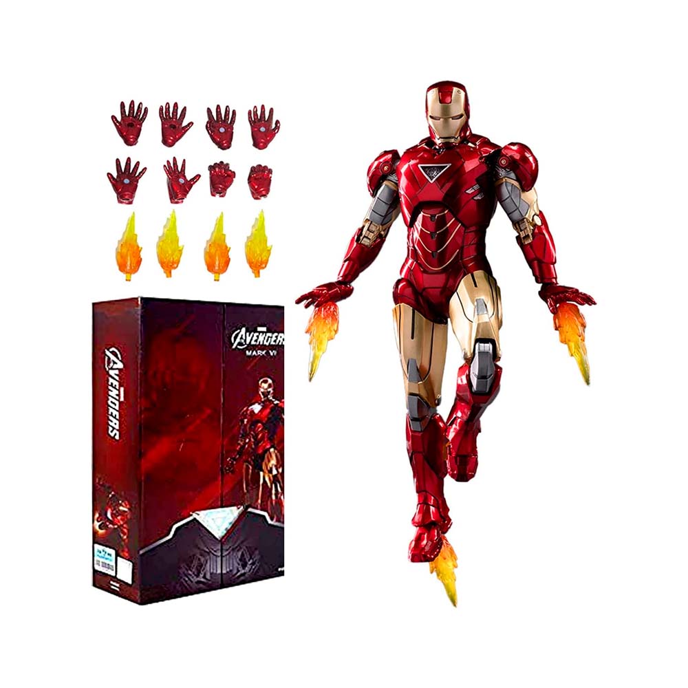 Marvel Luminous version of Iron Man MK6 Action Figure By ZD Toys - Medaid International