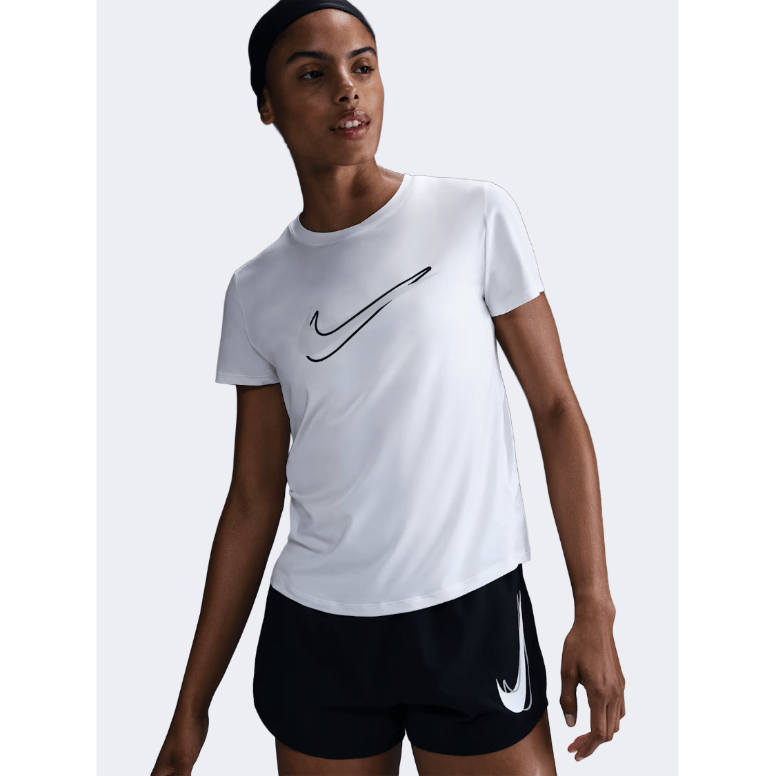 Nike One Swoosh Women Running T-Shirt White - Medaid International
