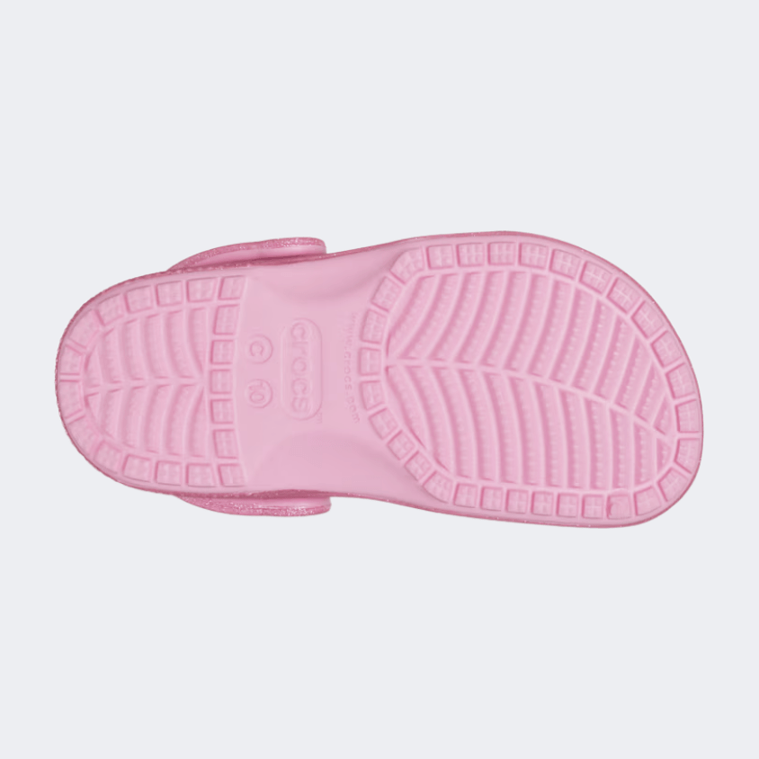 Crocs Toddler Classic Glitter Infant Lifestyle Clog Pink Tweed Glitter - Medaid International
