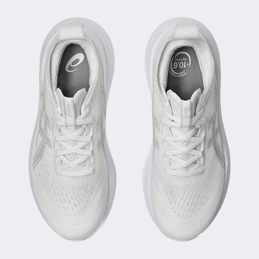 Asics Gel Nimbus 27 Women Running Shoes White/Glacier Grey - Medaid International