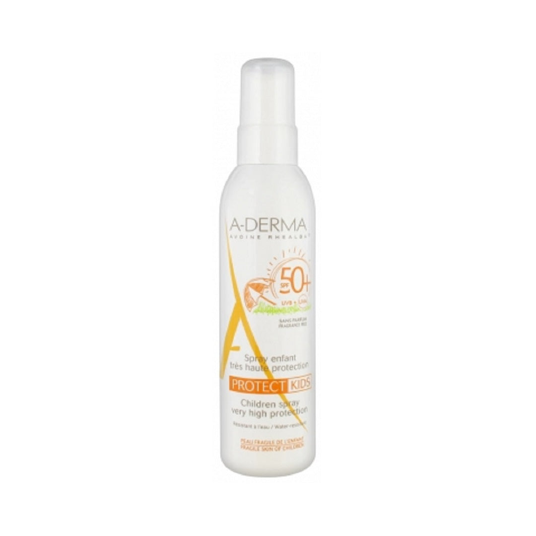 A-Derma Protect Kids Spray SPF 50+ Fragrance Free 200ml - Medaid