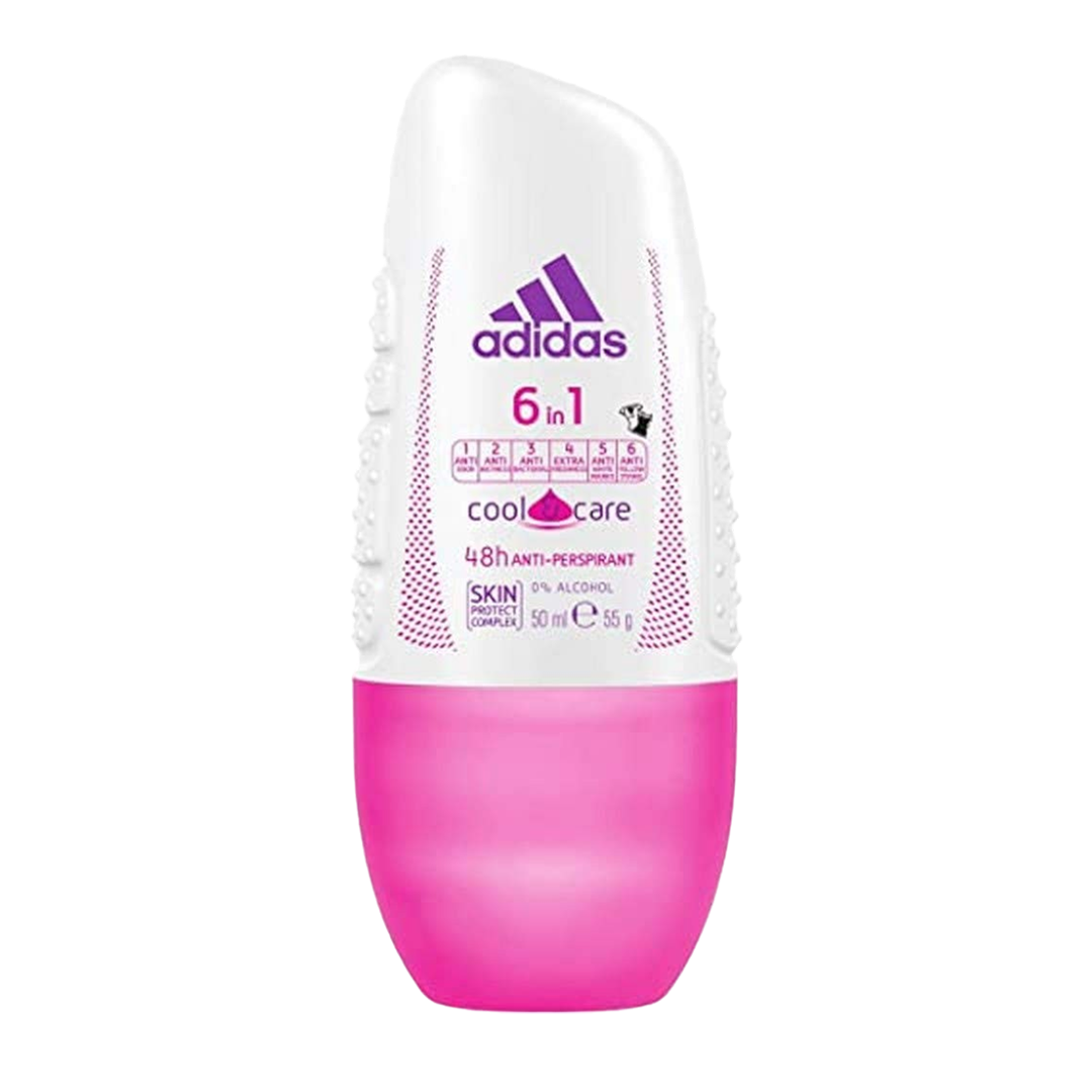 Adidas 6in1 Cool & Care Roll-On Deodorant For Her - 50ml - Medaid