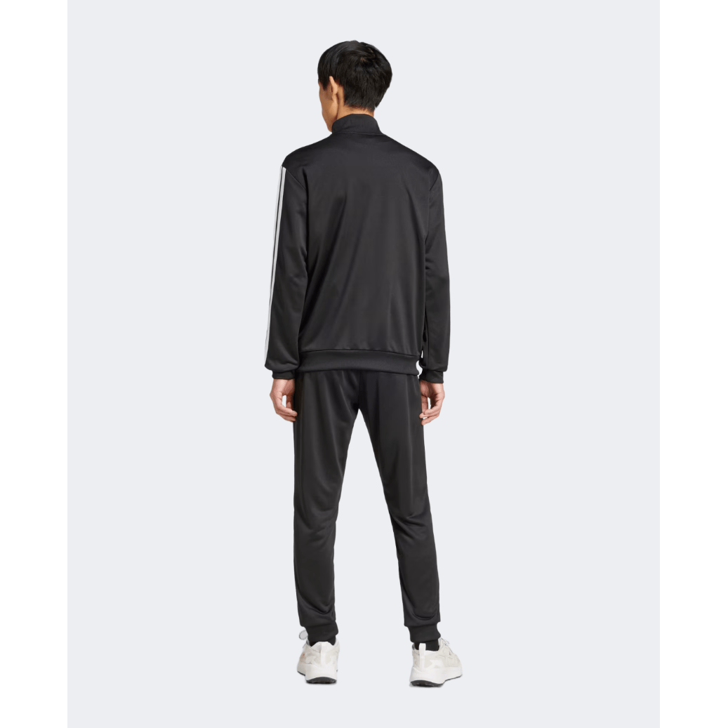 Adidas Basic 3 Stripes French Terry Men Sportswear Tracksuit Black - Medaid International
