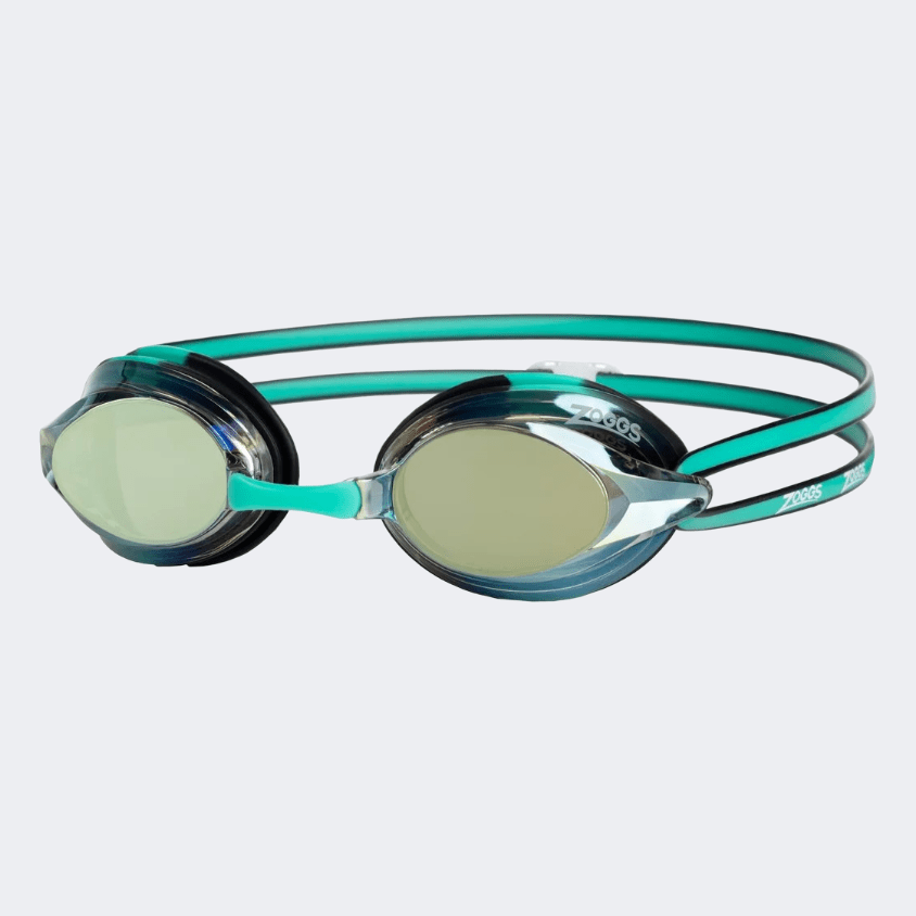 Zoggs Racer Titanium Women Swim Goggles Green - Medaid