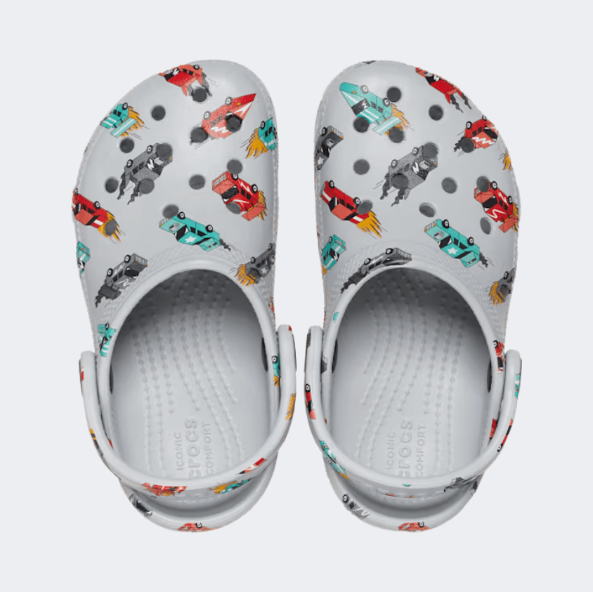 Crocs Classic Race Cars Graphic Infant Lifestyle Clog Mirage/Multi - Medaid International