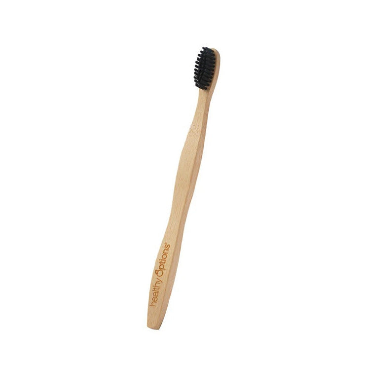 Toothbrush Bamboo Toothbrush - Soft - Black Bristles - Medaid International