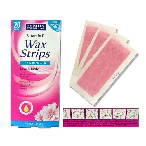 BEAUTY FORMULAS WAX STRIPS ALOE VERA FACE&BIKINI - Medaid