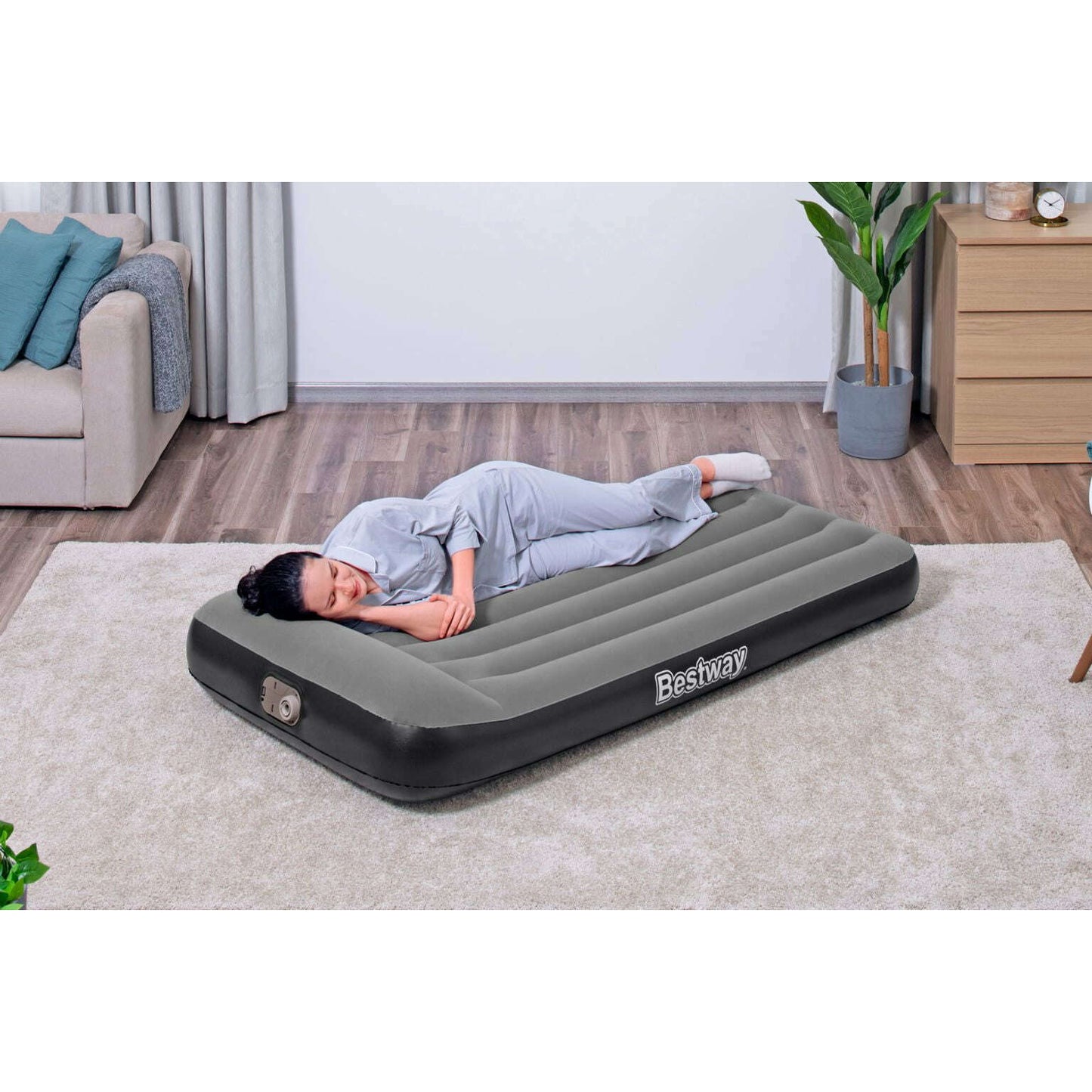 TriTech‚Ñ¢ Single Air Mattress With Integrated Electric Pump - Medaid International