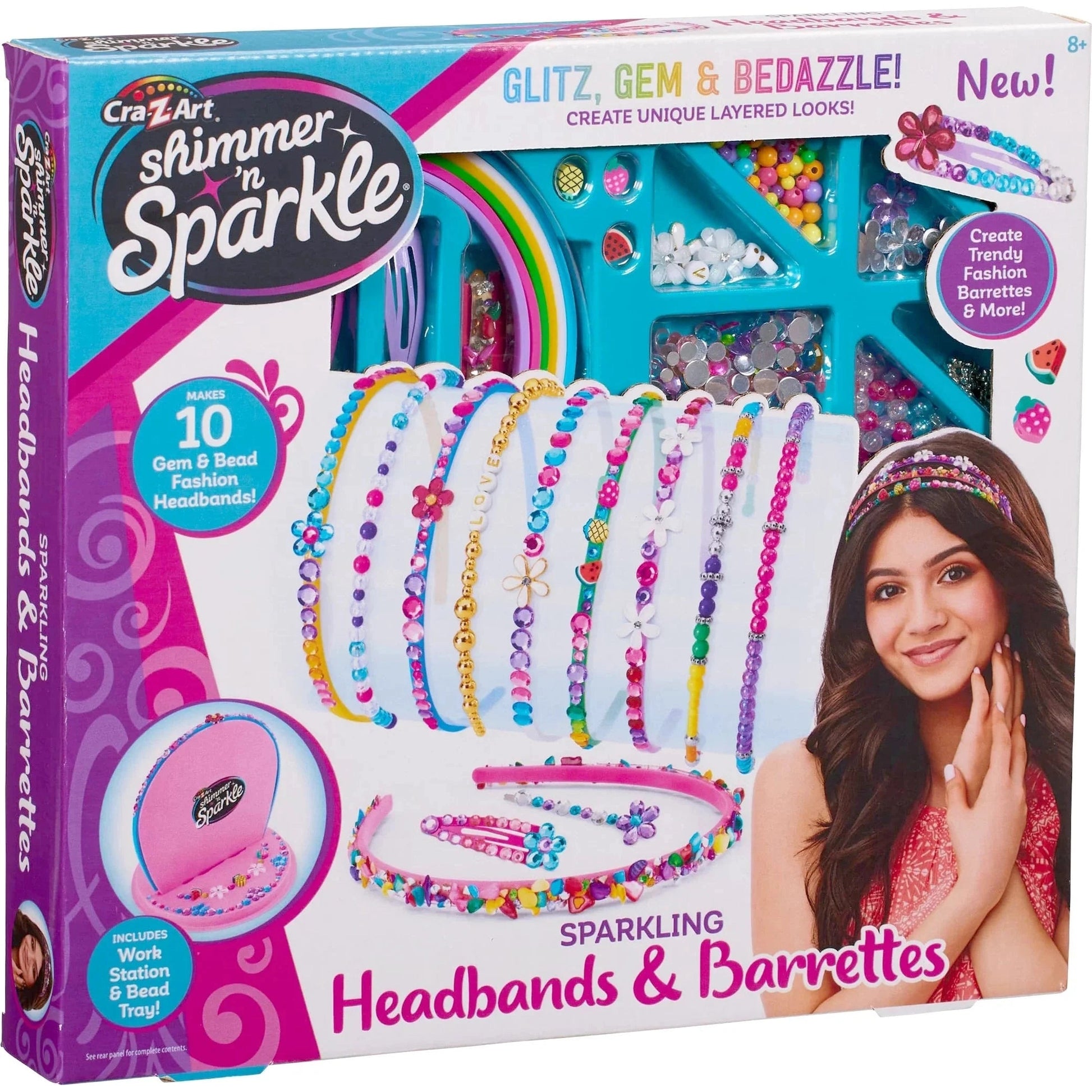 Cra-Z-Art Sparkling Headbands & Barrettes 8+ Years - Medaid International