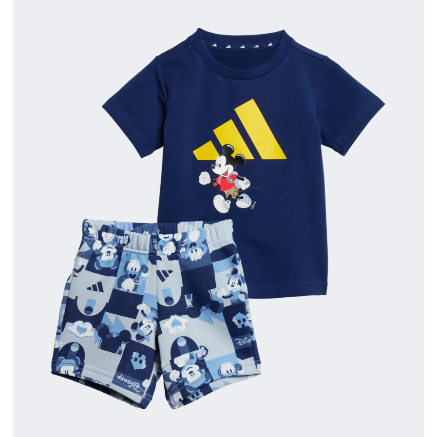 Adidas Disney Mickey Mouse Baby-Boys Sportswear Set Dark Blue/Yellow - Medaid International