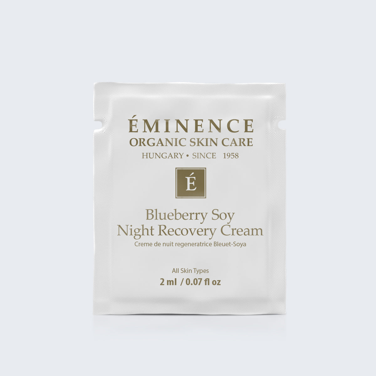 Eminence Organics Blueberry Soy Night Recovery Cream Card Sample - Medaid