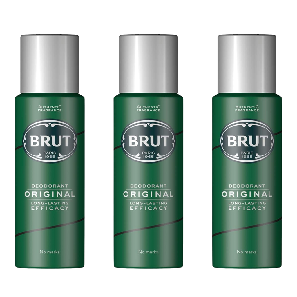 Brut Original Spray Deodorant For Him - Pack Of 3 - Medaid